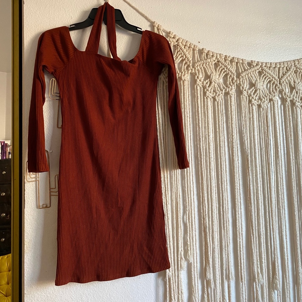 Long sleeve mini dress